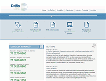 Tablet Screenshot of clinicadelfin.com.br